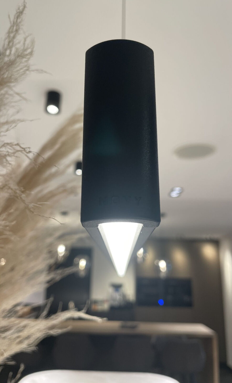 710102-p3 Lighting Novy Pendant 95 Mineral Black 